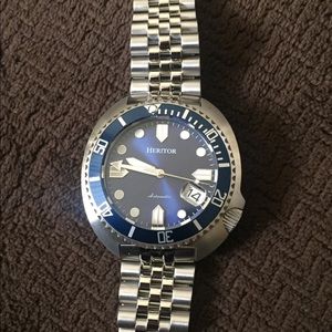 Heritor- stainless steel, automatic wrist watch
